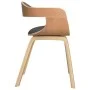 Esszimmerstuhl 2 Stk. gebogenes Holz und hellgrauer Stoff von vidaXL, Essstühle - Ref: Foro24-3092381, Preis: 302,63 €, Rabat...