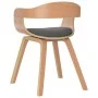 Esszimmerstuhl 2 Stk. gebogenes Holz und hellgrauer Stoff von vidaXL, Essstühle - Ref: Foro24-3092381, Preis: 302,63 €, Rabat...