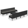 Gartenmöbel-Set 9-teilig, schwarze Kissen aus synthetischem Rattan von vidaXL, Gartensets - Ref: Foro24-3094333, Preis: 622,0...