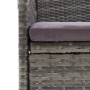 3-teiliges Gartenmöbel-Set mit grauen synthetischen Rattankissen von vidaXL, Gartensets - Ref: Foro24-3094979, Preis: 269,12 ...
