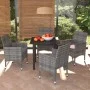 5-teiliges Gartenmöbel-Set mit Kissen synthetisches Rattangrau von vidaXL, Gartensets - Ref: Foro24-3094980, Preis: 400,05 €,...