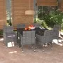 Set comedor jardín 7 pzas y cojines ratán sintético gris de vidaXL, Conjuntos de jardín - Ref: Foro24-3094982, Precio: 527,29...