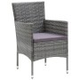 Garden dining set 7 pieces and gray synthetic rattan cushions by vidaXL, Garden sets - Ref: Foro24-3094982, Price: 489,92 €, ...