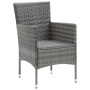 Garden dining set 7 pieces and gray synthetic rattan cushions by vidaXL, Garden sets - Ref: Foro24-3094982, Price: 489,92 €, ...