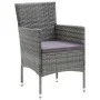 9-piece garden furniture set with gray synthetic rattan cushions by vidaXL, Garden sets - Ref: Foro24-3094984, Price: 678,35 ...