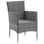9-piece garden furniture set with gray synthetic rattan cushions by vidaXL, Garden sets - Ref: Foro24-3094984, Price: 604,10 ...