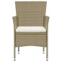 5-piece garden furniture set with beige synthetic rattan cushions by vidaXL, Garden sets - Ref: Foro24-3094986, Price: 391,37...