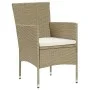 7-piece garden dining set with beige synthetic rattan cushions. by vidaXL, Garden sets - Ref: Foro24-3094989, Price: 557,41 €...