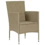 7-piece garden dining set with beige synthetic rattan cushions. by vidaXL, Garden sets - Ref: Foro24-3094989, Price: 557,41 €...
