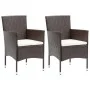 3-piece garden dining set with brown synthetic rattan cushions by vidaXL, Garden sets - Ref: Foro24-3094991, Price: 274,13 €,...