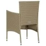 7-piece garden dining set with beige synthetic rattan cushions. by vidaXL, Garden sets - Ref: Foro24-3094989, Price: 557,41 €...