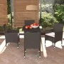5-teiliges Gartenmöbel-Set mit braunen synthetischen Rattankissen von vidaXL, Gartensets - Ref: Foro24-3094992, Preis: 397,49...