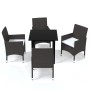 5-piece garden furniture set with brown synthetic rattan cushions by vidaXL, Garden sets - Ref: Foro24-3094992, Price: 381,67...