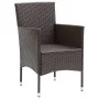5-piece garden furniture set with brown synthetic rattan cushions by vidaXL, Garden sets - Ref: Foro24-3094993, Price: 400,68...