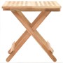 Mesa auxiliar plegable de madera maciza de nogal 50x50x49 cm