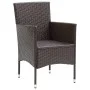 Garden furniture set 9 pieces with brown synthetic rattan cushions by vidaXL, Garden sets - Ref: Foro24-3094996, Price: 714,6...