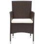 9-teiliges Gartenmöbel-Set mit Kissen synthetisches Rattan braun von vidaXL, Gartensets - Ref: Foro24-3094996, Preis: 647,13 ...