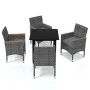 5-piece garden furniture set with gray synthetic rattan cushions by vidaXL, Garden sets - Ref: Foro24-3095004, Price: 402,83 ...