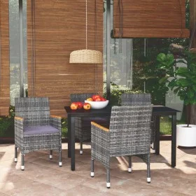5-piece garden furniture set with gray synthetic rattan cushions by vidaXL, Garden sets - Ref: Foro24-3095005, Price: 405,42 ...
