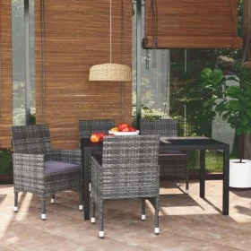 5-piece garden furniture set with gray synthetic rattan cushions by vidaXL, Garden sets - Ref: Foro24-3095023, Price: 465,38 ...