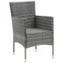 5-piece garden furniture set with gray synthetic rattan cushions by vidaXL, Garden sets - Ref: Foro24-3095023, Price: 465,38 ...