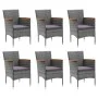 7-piece garden furniture set with gray synthetic rattan cushions by vidaXL, Garden sets - Ref: Foro24-3095006, Price: 540,91 ...
