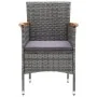 7-piece garden furniture set with gray synthetic rattan cushions by vidaXL, Garden sets - Ref: Foro24-3095006, Price: 540,91 ...