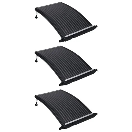 Paneles calefactores solares de piscina curvos 3 uds 110x65 cm de vidaXL, Climatizadores de piscina - Ref: Foro24-3095463, Pr...