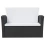 8-teiliges Gartenmöbel-Set und schwarze synthetische Rattankissen von vidaXL, Gartensets - Ref: Foro24-3095941, Preis: 855,87...
