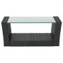Set muebles de jardín 8 piezas y cojines ratán sintético negro de vidaXL, Conjuntos de jardín - Ref: Foro24-3095941, Precio: ...