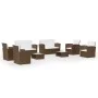 8-piece garden furniture set and brown synthetic rattan cushions by vidaXL, Garden sets - Ref: Foro24-3095943, Price: 775,14 ...