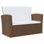 8-piece garden furniture set and brown synthetic rattan cushions by vidaXL, Garden sets - Ref: Foro24-3095943, Price: 783,04 ...