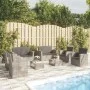 8-teiliges Gartenmöbel-Set und graue synthetische Rattankissen von vidaXL, Gartensets - Ref: Foro24-3095945, Preis: 881,61 €,...