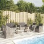 8-teiliges Gartenmöbel-Set und graue synthetische Rattankissen von vidaXL, Gartensets - Ref: Foro24-3095945, Preis: 892,53 €,...