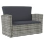 8-teiliges Gartenmöbel-Set und graue synthetische Rattankissen von vidaXL, Gartensets - Ref: Foro24-3095945, Preis: 892,53 €,...