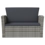 8-teiliges Gartenmöbel-Set und graue synthetische Rattankissen von vidaXL, Gartensets - Ref: Foro24-3095945, Preis: 892,53 €,...