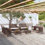 8-piece garden furniture set and brown synthetic rattan cushions by vidaXL, Garden sets - Ref: Foro24-3095957, Price: 433,93 ...