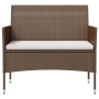 8-piece garden furniture set and brown synthetic rattan cushions by vidaXL, Garden sets - Ref: Foro24-3095957, Price: 433,93 ...
