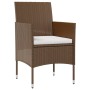 8-piece garden furniture set and brown synthetic rattan cushions by vidaXL, Garden sets - Ref: Foro24-3095957, Price: 433,93 ...