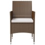 8-piece garden furniture set and brown synthetic rattan cushions by vidaXL, Garden sets - Ref: Foro24-3095957, Price: 433,93 ...