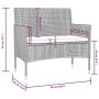 Gartenmöbel-Set 16-teilig und braune synthetische Rattankissen von vidaXL, Gartensets - Ref: Foro24-3095958, Preis: 887,17 €,...