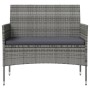 Garden furniture set 8 pieces and gray synthetic rattan cushions by vidaXL, Garden sets - Ref: Foro24-3095959, Price: 449,84 ...