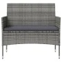 Garden furniture set 8 pieces and gray synthetic rattan cushions by vidaXL, Garden sets - Ref: Foro24-3095959, Price: 449,10 ...