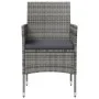 Garden furniture set 8 pieces and gray synthetic rattan cushions by vidaXL, Garden sets - Ref: Foro24-3095959, Price: 449,10 ...