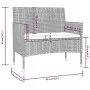 8-teiliges Gartenmöbel-Set und Kissen synthetisches Rattangrau von vidaXL, Gartensets - Ref: Foro24-3095959, Preis: 449,10 €,...