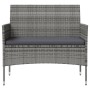 16-teiliges Gartenmöbel-Set und graue synthetische Rattankissen von vidaXL, Gartensets - Ref: Foro24-3095960, Preis: 929,49 €...