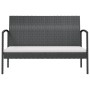 8-teiliges Gartenmöbel-Set und schwarze synthetische Rattankissen von vidaXL, Gartensets - Ref: Foro24-3095963, Preis: 418,32...