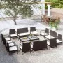 16-teiliges Gartenmöbel-Set und schwarze synthetische Rattankissen von vidaXL, Gartensets - Ref: Foro24-3095964, Preis: 843,3...