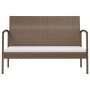 8-teiliges Gartenmöbel-Set und Kissen Kunstrattan braun von vidaXL, Gartensets - Ref: Foro24-3095965, Preis: 424,67 €, Rabatt: %