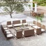Garden furniture set 16 pieces and brown synthetic rattan cushions by vidaXL, Garden sets - Ref: Foro24-3095966, Price: 977,2...